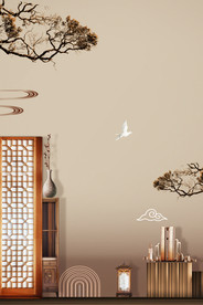 地产复古活动宣传背景海报素材