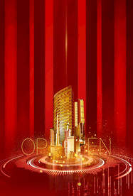 地产复古活动宣传背景海报素材