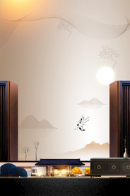 地产复古活动宣传背景海报素材