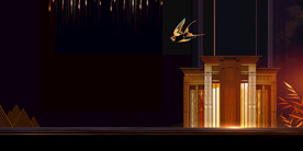 地产复古活动宣传背景海报素材