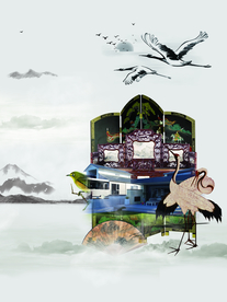 地产复古活动宣传背景海报素材