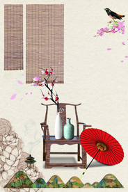 地产复古活动宣传背景海报素材