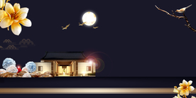 地产复古活动宣传背景海报素材