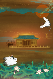 地产复古活动宣传背景海报素材