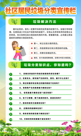 社区垃圾分类公益宣传海报素材
