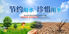 节约用水公益活动宣传海报素材
