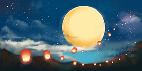 中秋国风古风背景海报素材