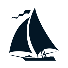 帆船卡通合成背景素材