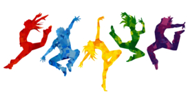 人物剪影运动合成背景素材