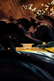 地产活动复古背景海报素材