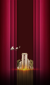 地产活动复古背景海报素材