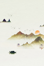 地产活动复古背景海报素材