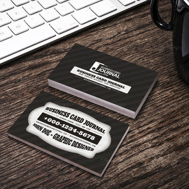 黑红简约名片正反双面PSD模板