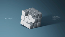 创意立体几何设计图片