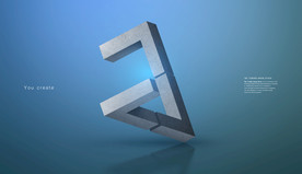 创意立体几何设计图片