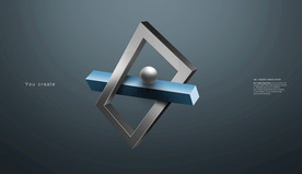 创意立体几何设计图片