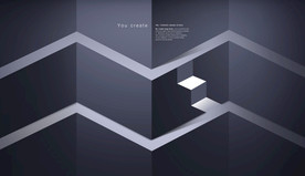 创意立体几何设计图片