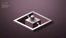 创意立体几何设计图片