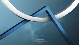 创意立体几何设计图片