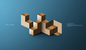 创意立体几何设计图片