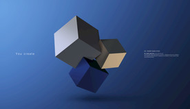 创意立体几何设计图片