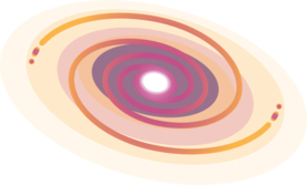 宇宙星空宇航员飞船插画图片