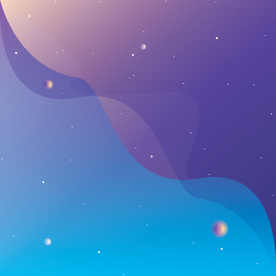 宇宙星空宇航员飞船插画图片