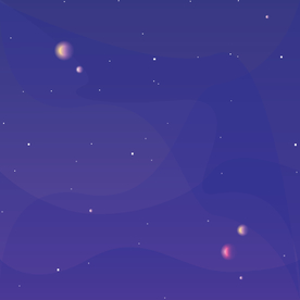 宇宙星空宇航员飞船插画图片