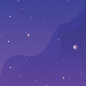 宇宙星空宇航员飞船插画图片