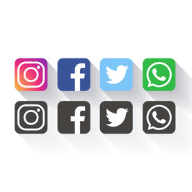 国外社交媒体图标