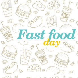 西式快餐食物背景