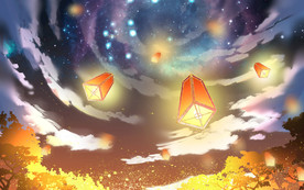 中元节节日国风古风背景海报素材