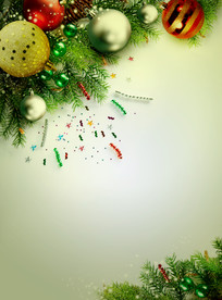 温馨圣诞插画背景装饰海报图片