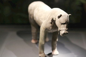 博物馆马文物摆件