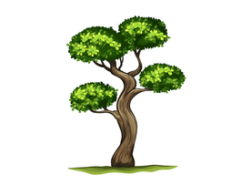 卡通树