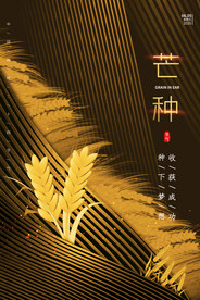 芒种传统节日宣传海报素材