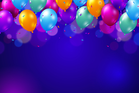 气球背景矢量图