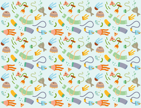 卡通背景矢量素材