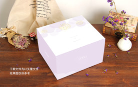 紫色唯美蛋糕盒