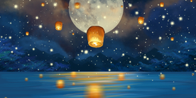 中秋节日活动宣传背景素材