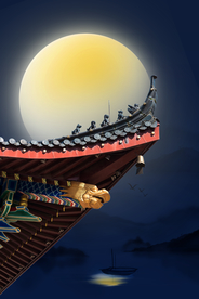 中秋节日活动宣传背景素材