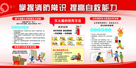 消防知识社会公益宣传海报