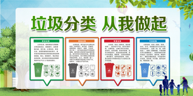 垃圾分类从我做起社会公益素材