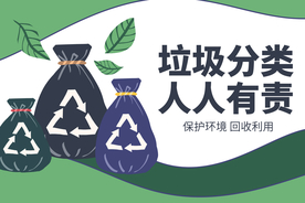 垃圾分类标识标牌公益素材