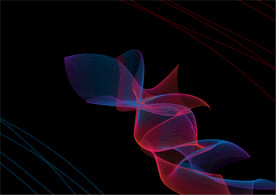 科技线条彩色渐变条纹背景矢量