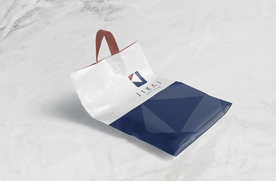 手提购物袋包装袋样机智能贴图