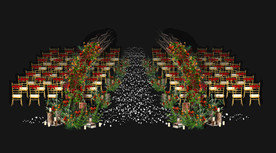 户外婚礼仪式拱门