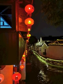 苏州山塘街夜景