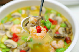 海鲜猪肚汤虾仁