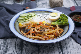 鱼香肉丝盖浇饭